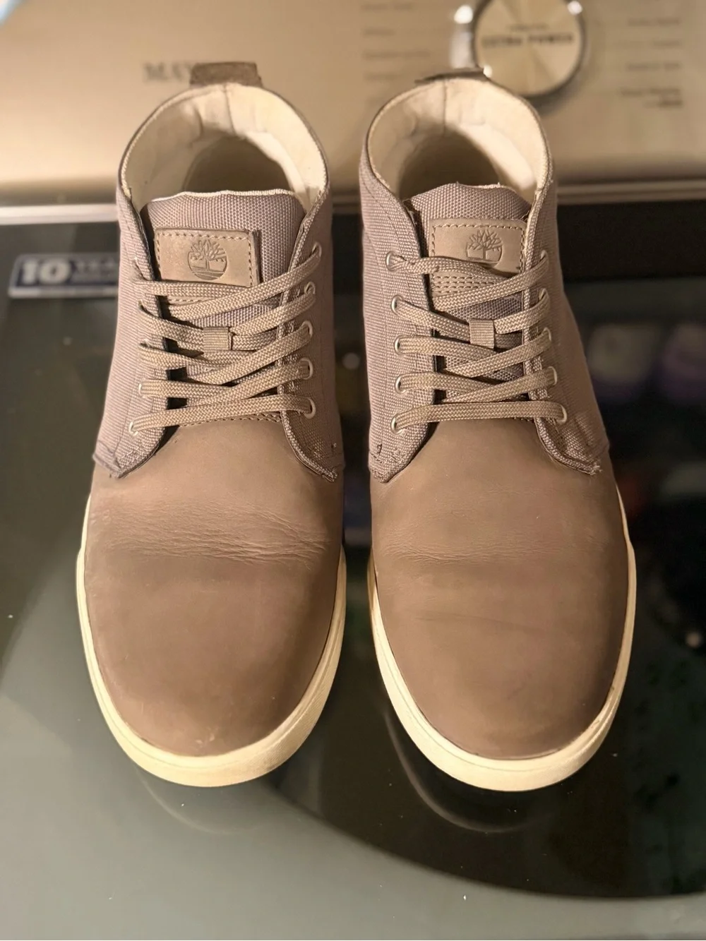 Timberland A161F Men’s Brown Nubuck Canvas Chukka Boots Sneakers Size 11 Casual